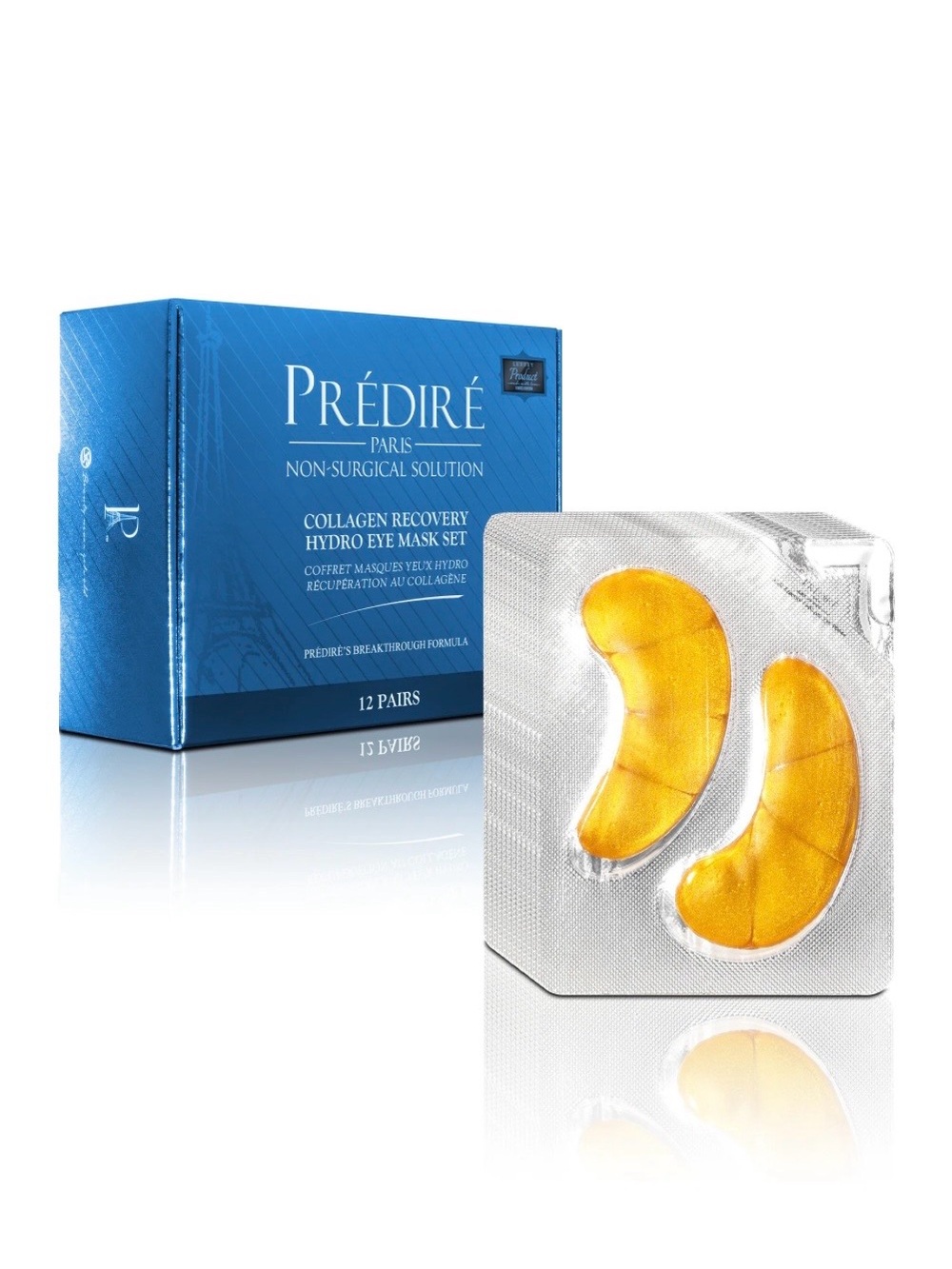 NIB- Prédiré Paris Collagen Recovery Hydro Eye Mask Set- 12 pairs